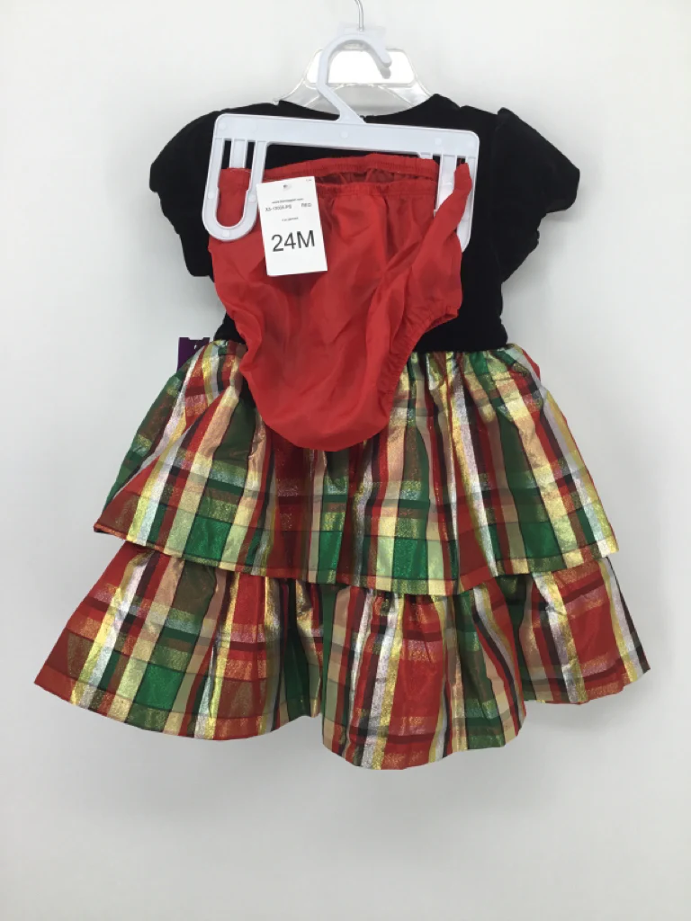Bonnie Baby Child Size 24 Months Red Dress - girls - Image 3