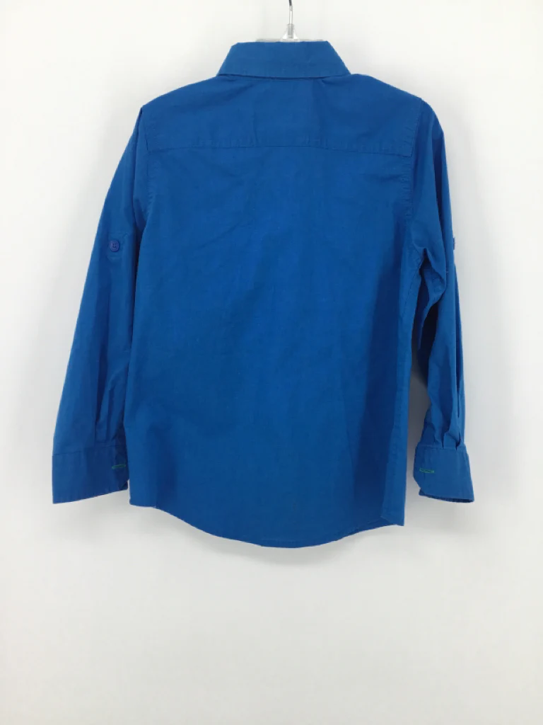 Boys Division Child Size 6 Blue Solid Shirt - boys - Image 2