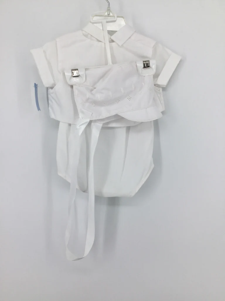 brandless Child Size 0-6 Months White Solid Outfit - boys - Image 2
