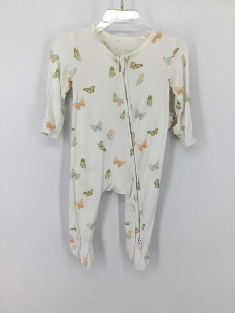 brandless Child Size 3-6 Months White Sleepers