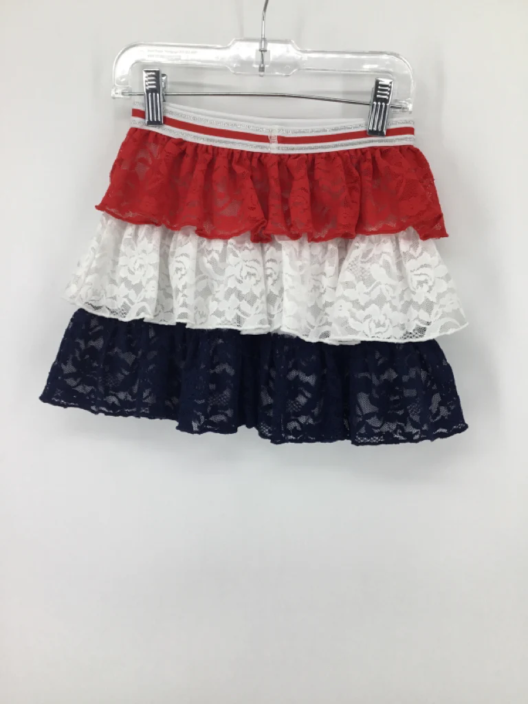 brandless Child Size 5 Red Stars & Stripes Skirt - Image 2