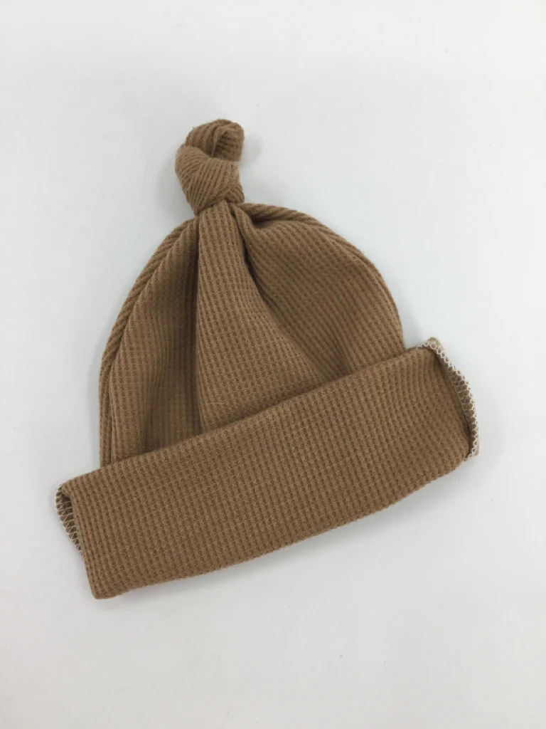 brandless Child Size Infant Brown Solid Hats - boys