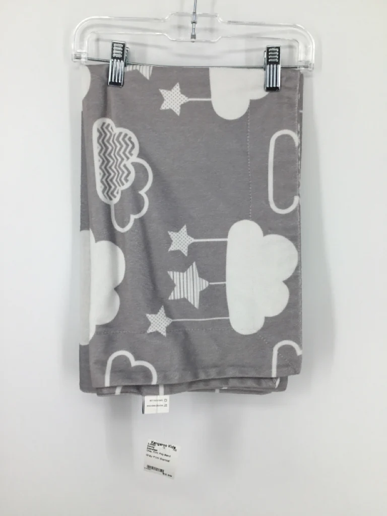 brandless Gray Print Blanket
