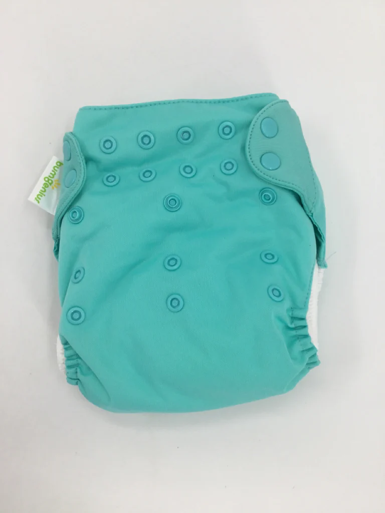 Bum Genius Child Size One Size Blue Solid Free Time Cloth Diaper