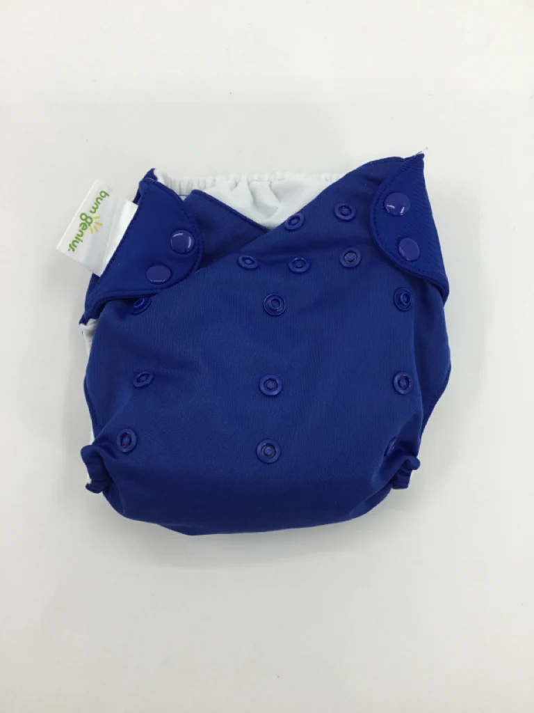Bum Genius Child Size One Size Blue Solid Pocket Cloth Diaper