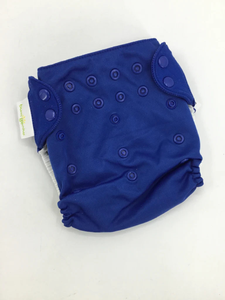 Bum Genius Child Size One Size Blue Solid Pocket Cloth Diaper