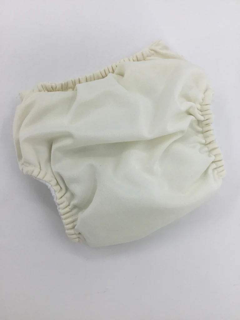 Bum Genius Child Size One Size Cream Solid Free Time Cloth Diaper - Image 2