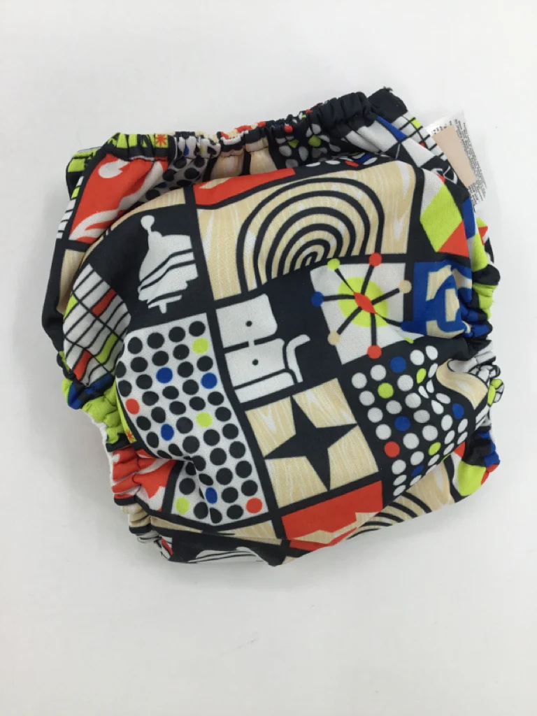 Bum Genius Child Size One Size Multi-Color Print Free Time Cloth Diaper - Image 2