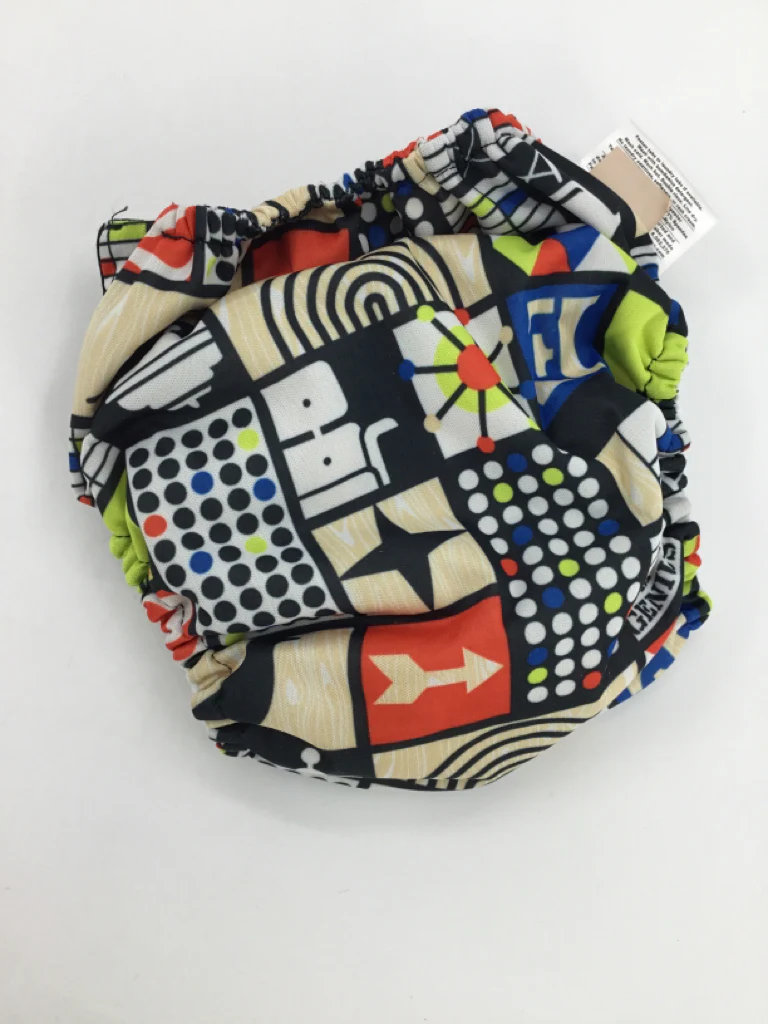 Bum Genius Child Size One Size Multi-Color Print Free Time Cloth Diaper - Image 2