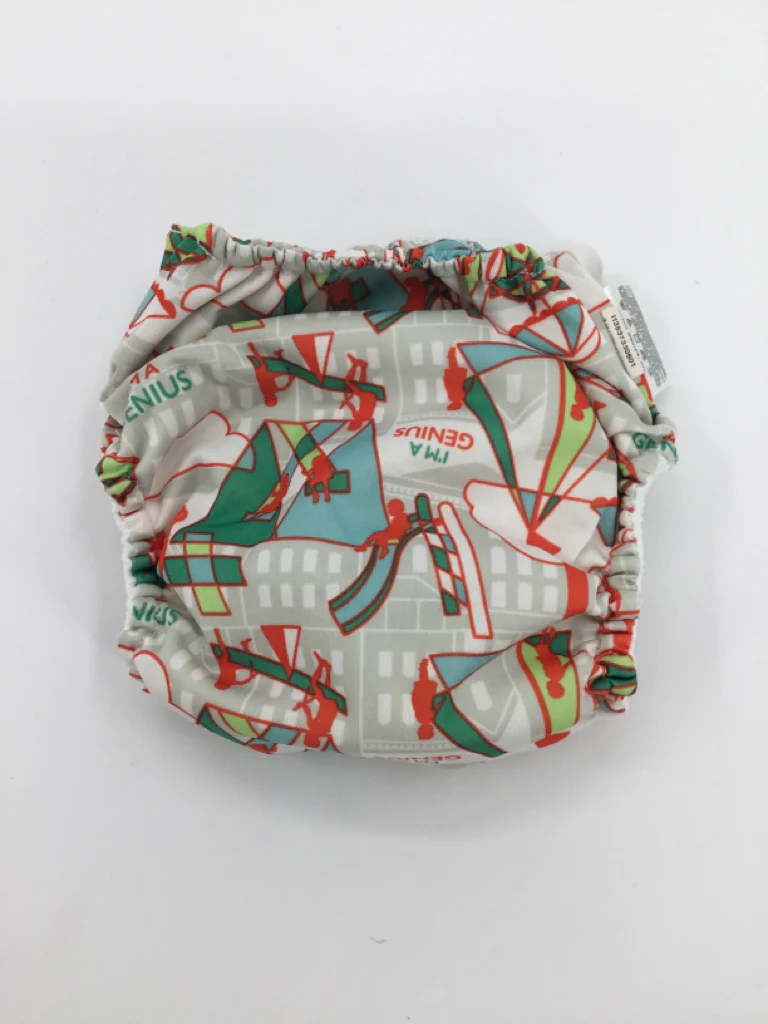 Bum Genius Child Size One Size Multi-Color Print Free Time Cloth Diaper - Image 2