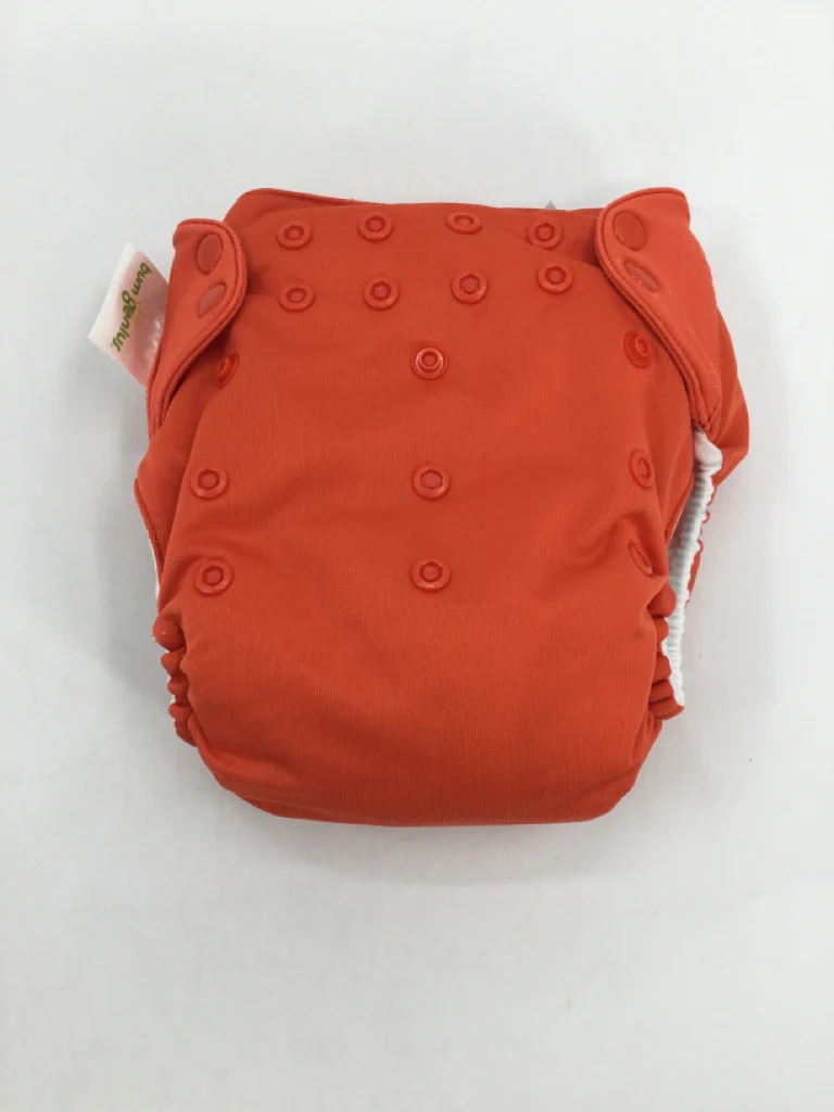 Bum Genius Child Size One Size Orange Solid Pocket Cloth Diaper