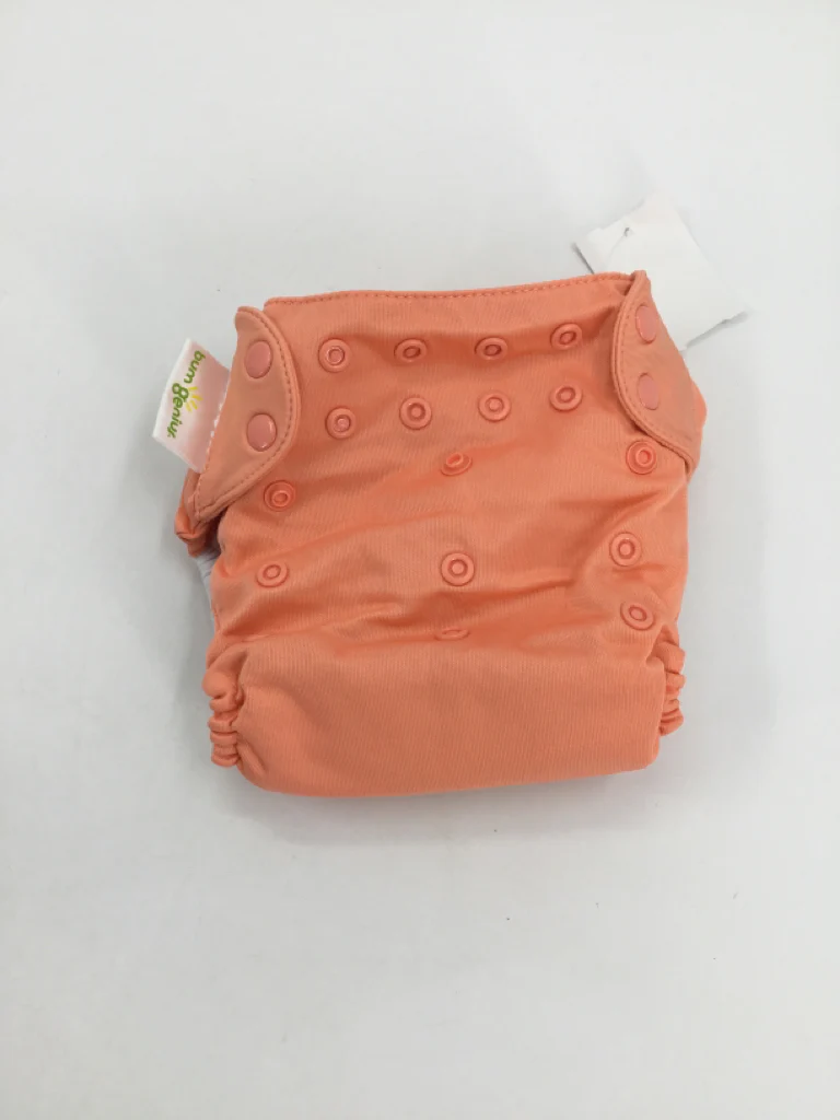 Bum Genius Child Size One Size Peach Solid Free Time Cloth Diaper