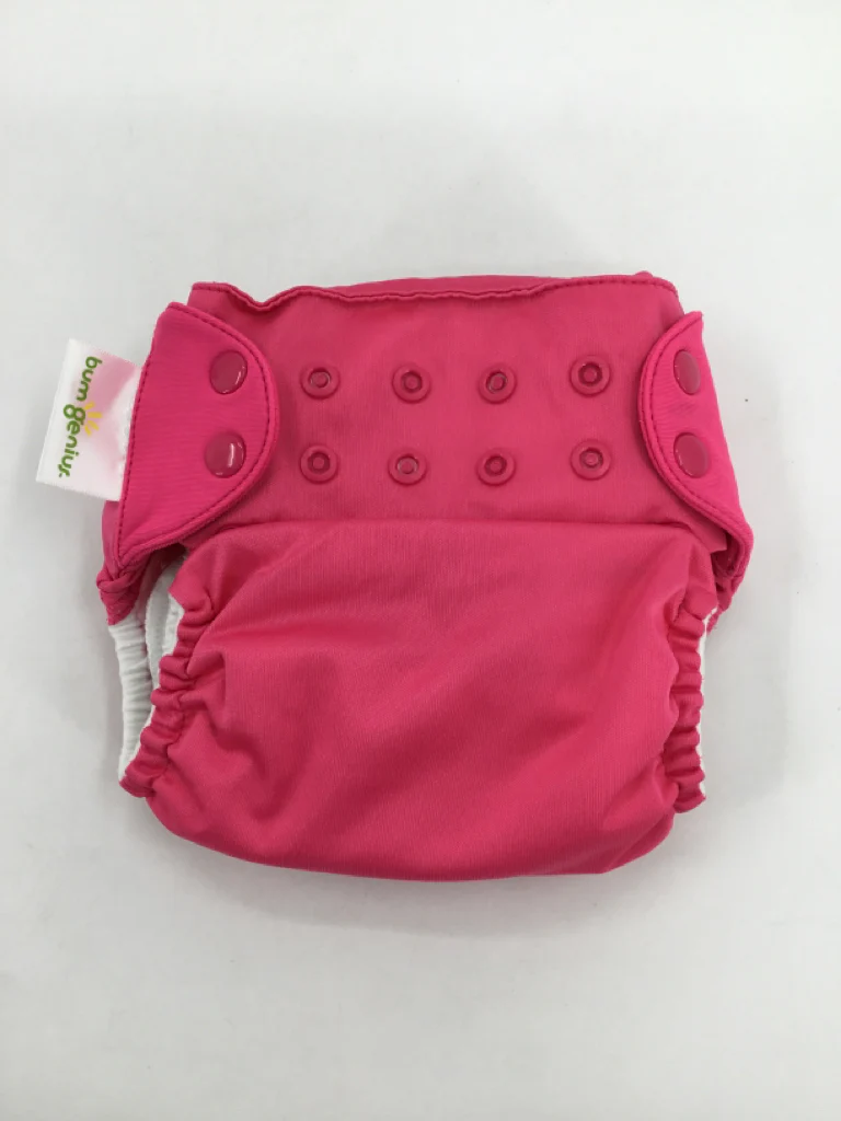 Bum Genius Child Size One Size Pink Solid Free Time Cloth Diaper