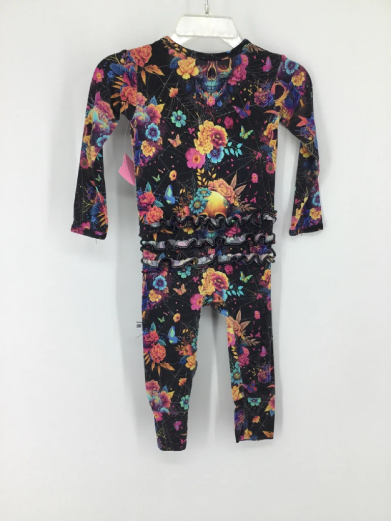 Bums & Roses Child Size 6-9 Months Black Pajamas - girls - Image 2