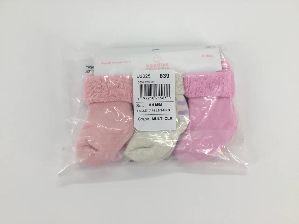bundles Child Size 0-6 Months Pink Socks - girls