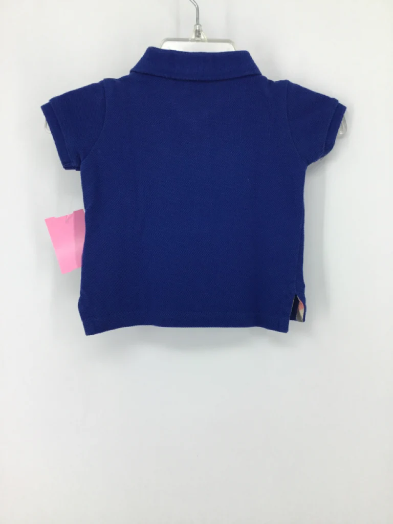 Burberry Child Size 3 Months Blue Solid Shirt - boys - Image 2