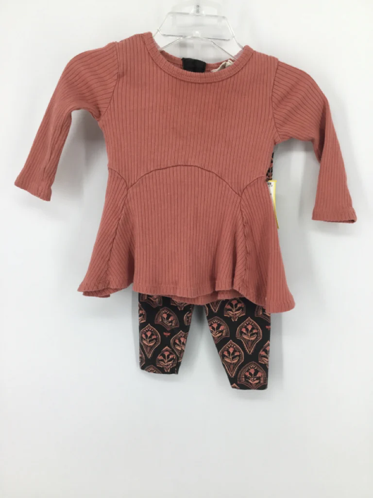 Burt's Bees Baby Child Size 0-3 Months Pink Outfit - girls