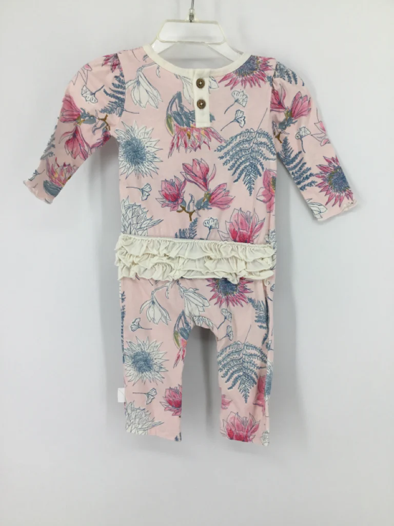 Burt's Bees Baby Child Size 0-3 Months Pink Outfit - girls - Image 2