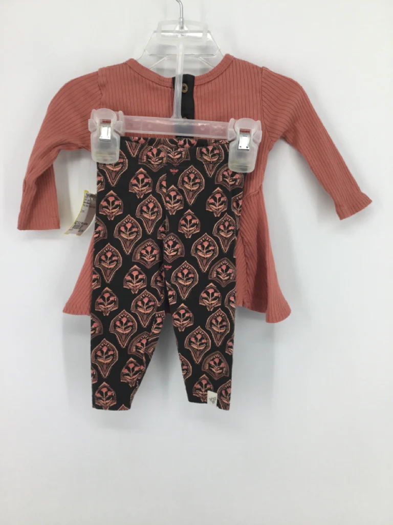 Burt's Bees Baby Child Size 0-3 Months Pink Outfit - girls - Image 2