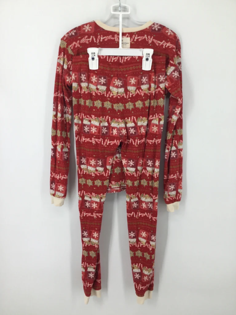 Burt's Bees Baby Child Size 12 Red Christmas Pajamas - Image 2