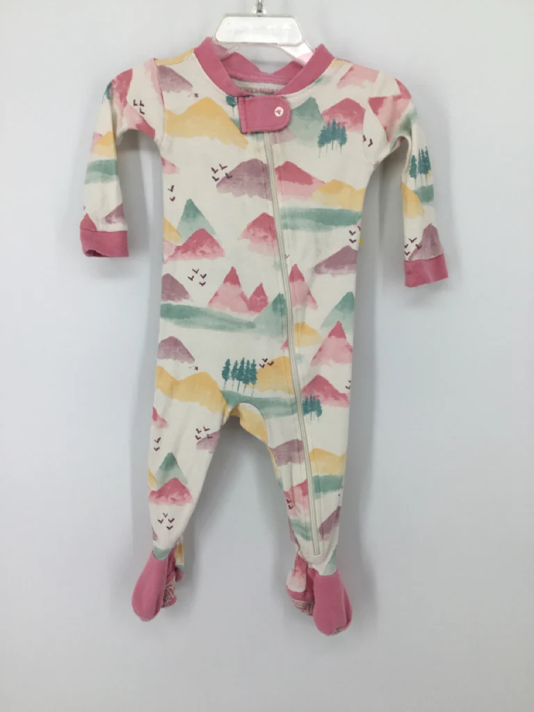 Burt's Bees Baby Child Size 3-6 Months Pink Sleepers