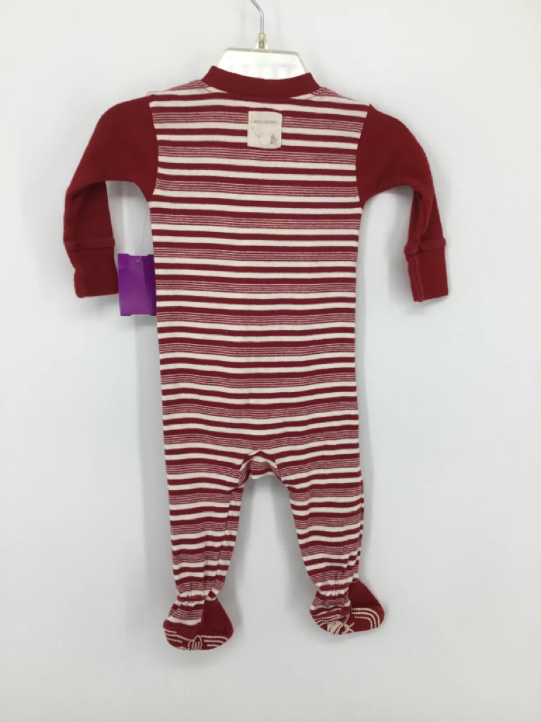 Burt's Bees Baby Child Size 3-6 Months Red Sleepers - Image 2