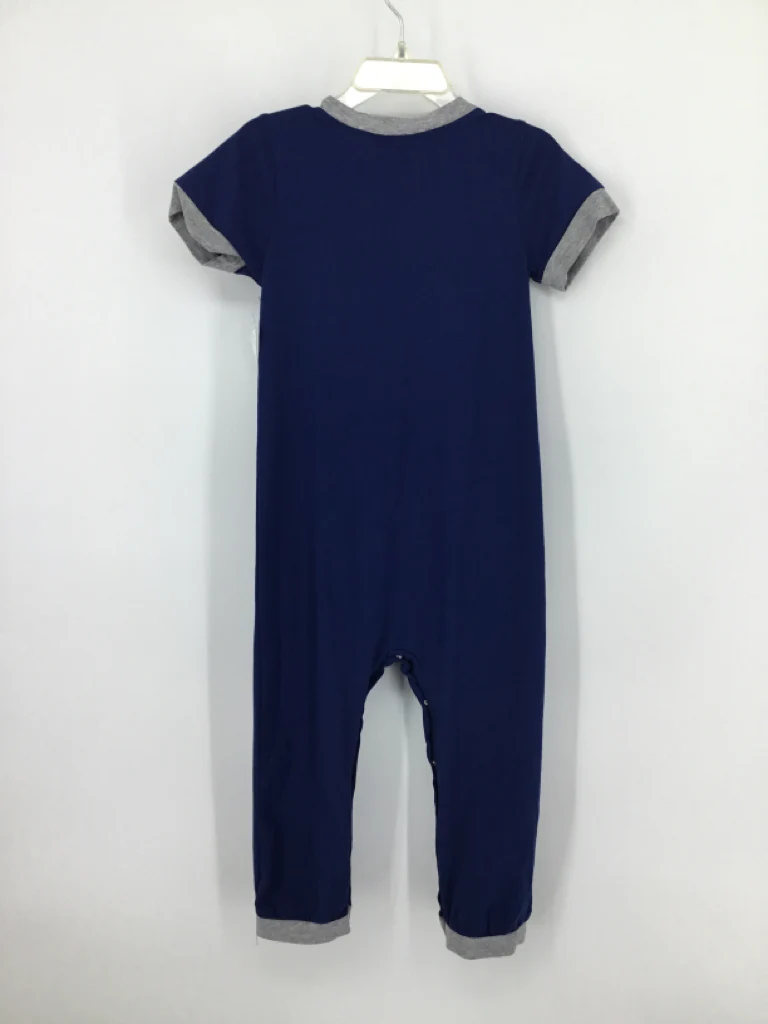 Busy Bee Smocks Child Size 3 Navy smocked Outfit - boys - Image 2