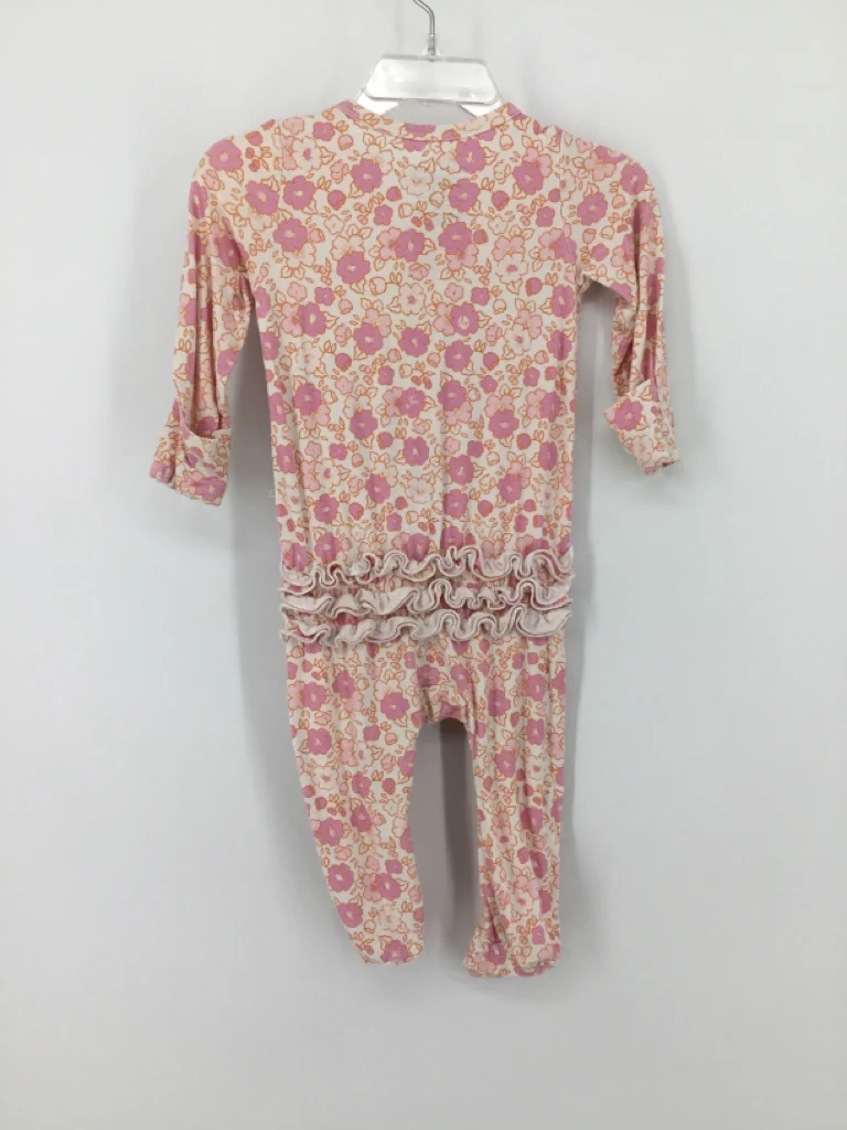 Caden Lane Child Size 3-6 Months Pink Sleepers - Image 2