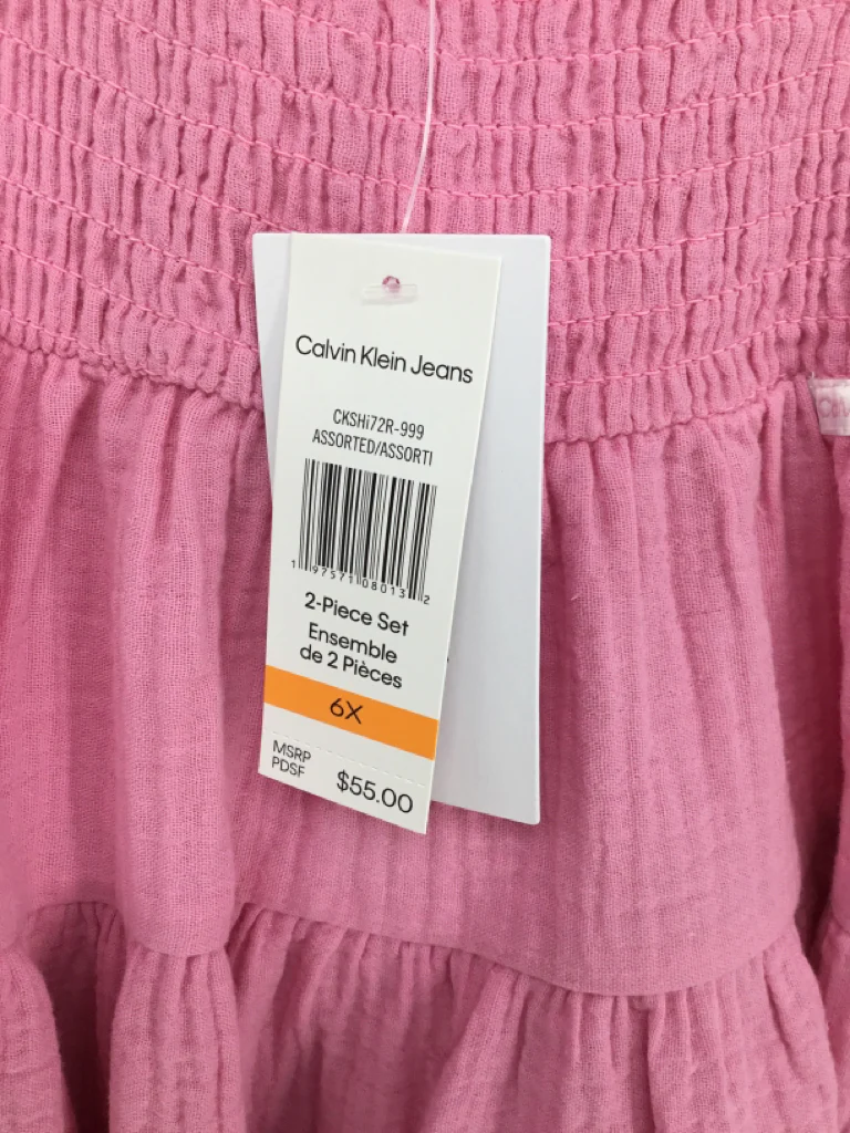 Calvin Klein Child Size 6 Pink Dress - girls - Image 2