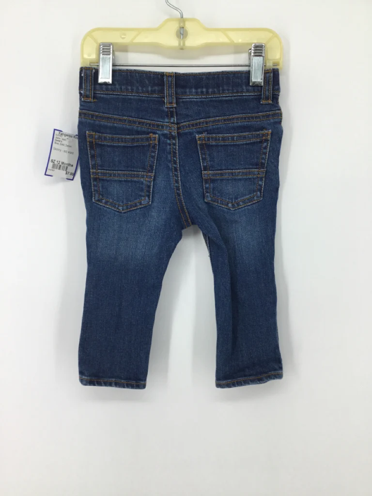 Carter's Child Size 12 Months Blue Solid Jeans - boys - Image 2