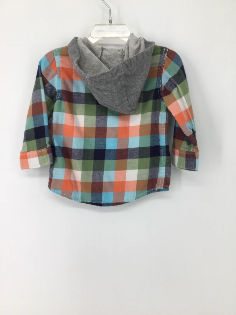 Carter's Child Size 12 Months Multi-Color Checkered Shirt - boys - Image 2