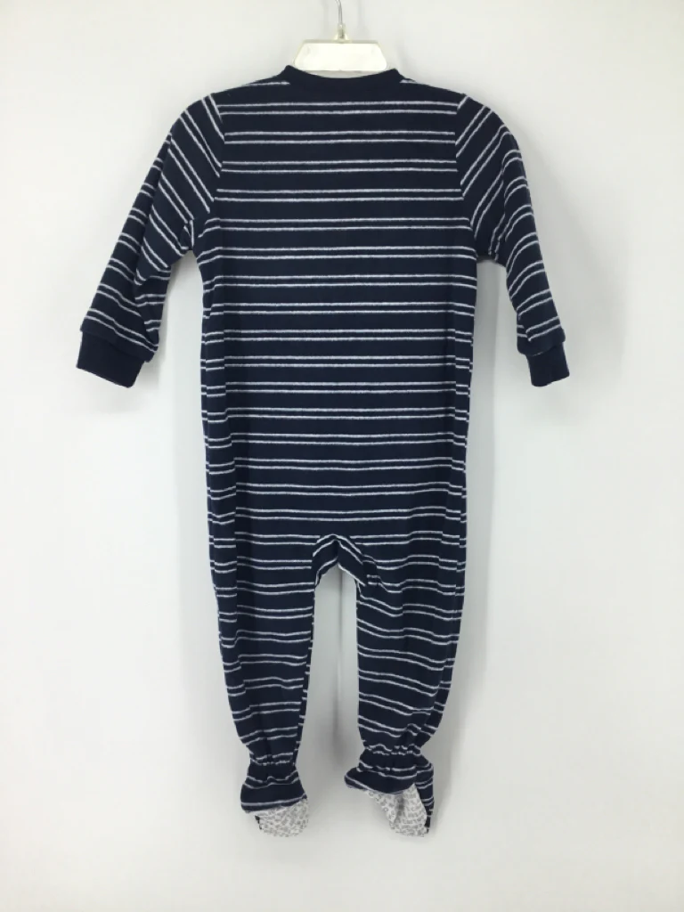 Carter's Child Size 12 Months Navy Sleepers - Image 3