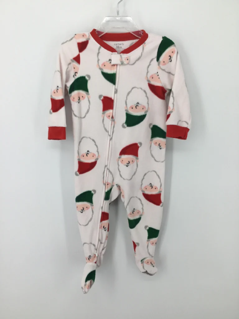 Carter's Child Size 18 Months Red Christmas Sleeper