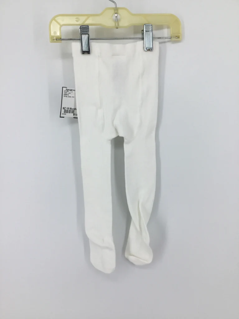 Carter's Child Size 18 Months White Tights - girls - Image 2