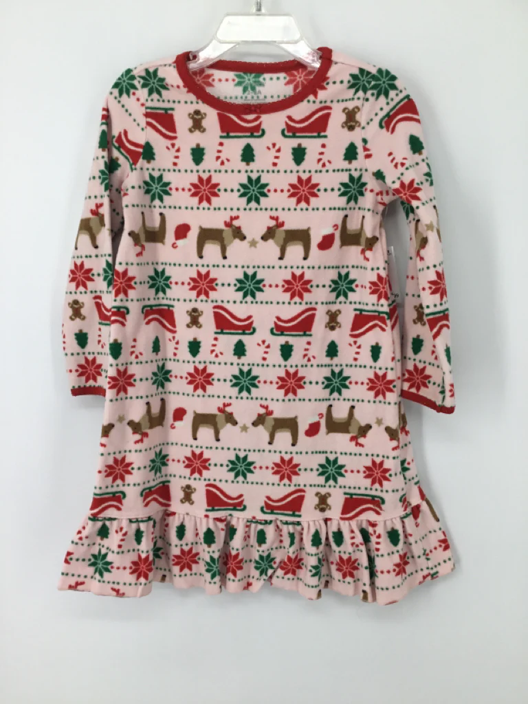 Carter's Child Size 2 Pink Christmas Pajamas