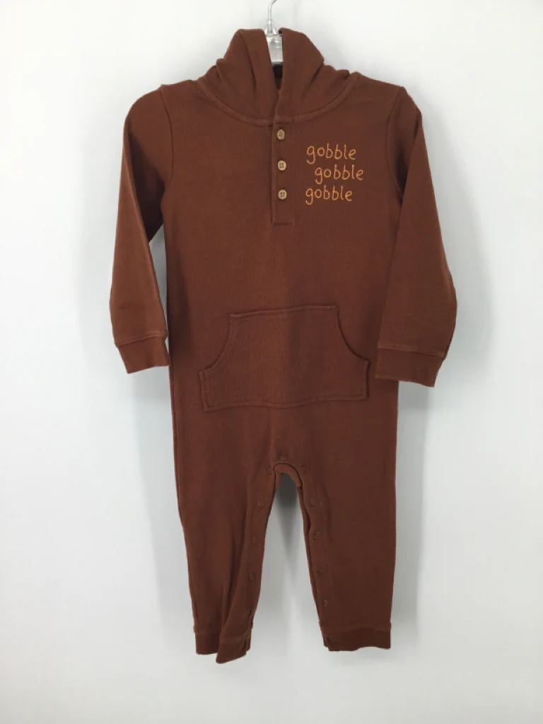 Carter's Child Size 24 Months Brown Thanksgiving Outfit