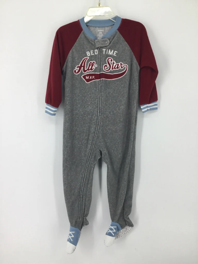 Carter's Child Size 24 Months Gray Sleepers