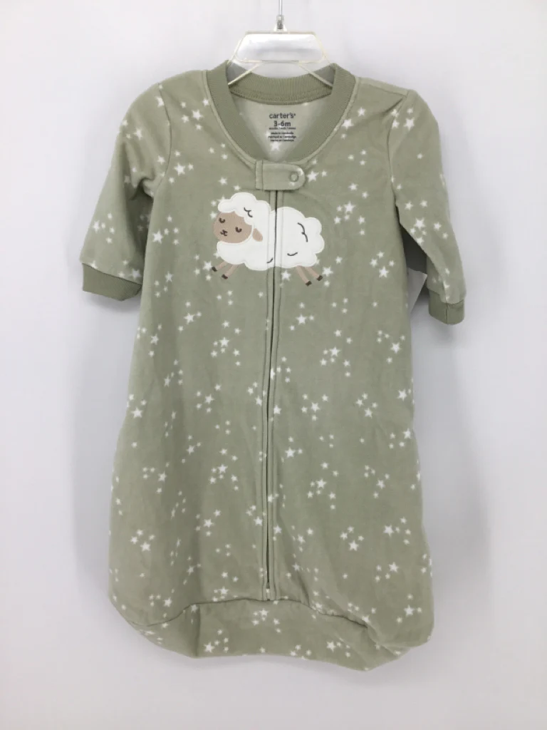 Carter's Child Size 3-6 Months Green Sleep Sacks & Swaddles