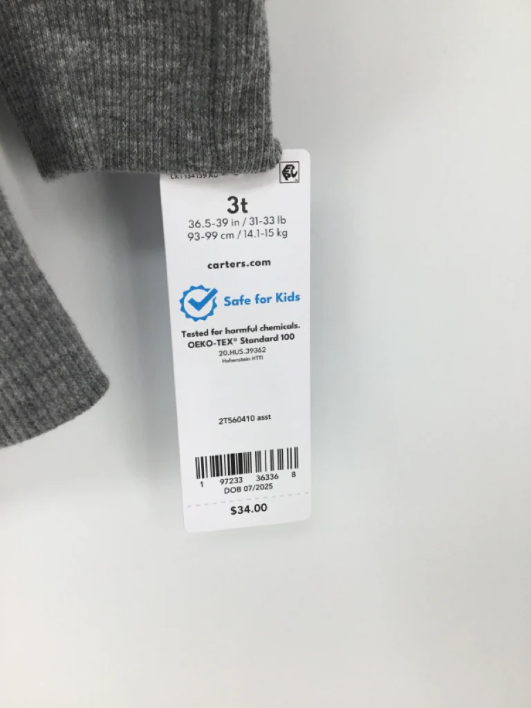 Carter's Child Size 3 Gray Sweatshirt - girls - Image 2