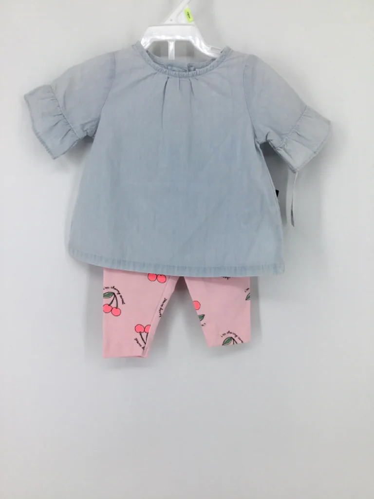 Carter's Child Size 3 Months Blue Outfit - girls