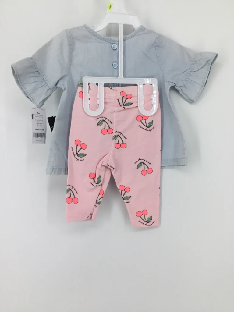Carter's Child Size 3 Months Blue Outfit - girls - Image 3