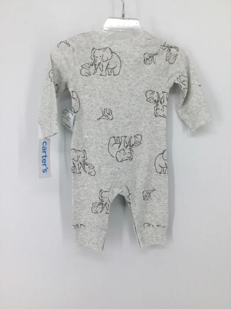 Carter's Child Size 3 Months Gray Elephant Outfit - boys - Image 3