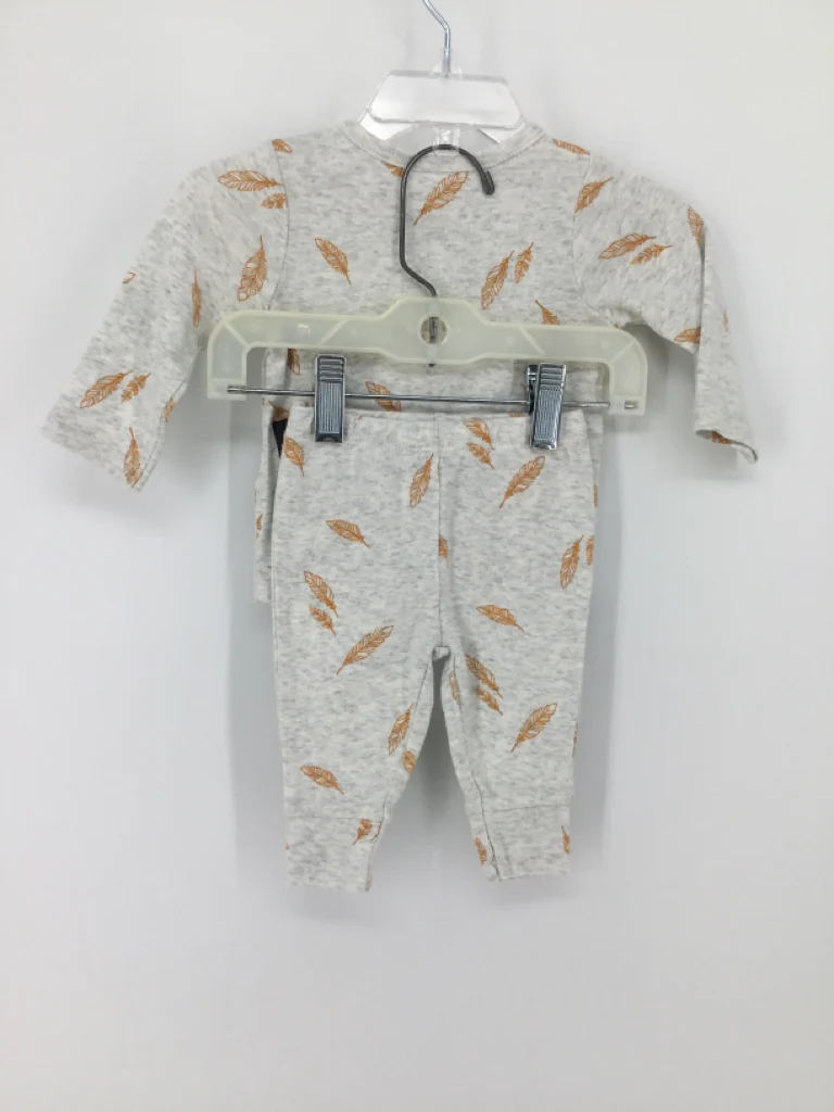 Carter's Child Size 3 Months Gray Print Outfit - boys - Image 2