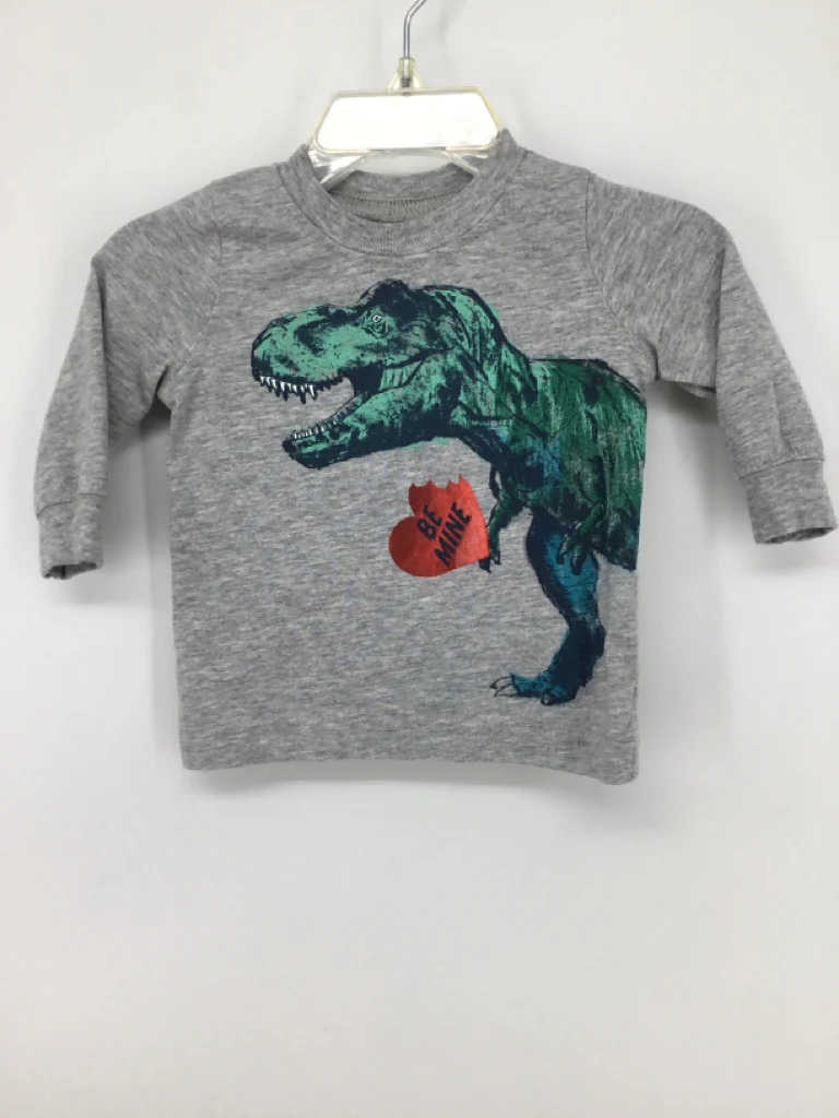 Carter's Child Size 3 Months Gray Valentine's Day T-Shirt