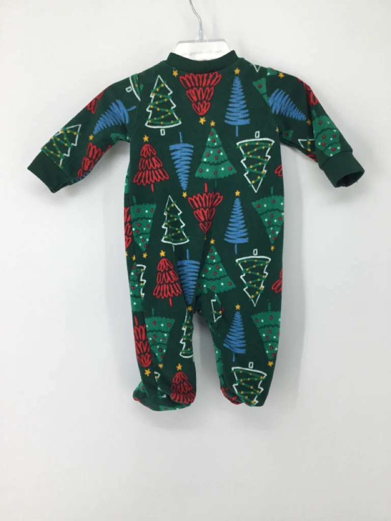 Carter's Child Size 3 Months Green Christmas Sleeper - Image 2