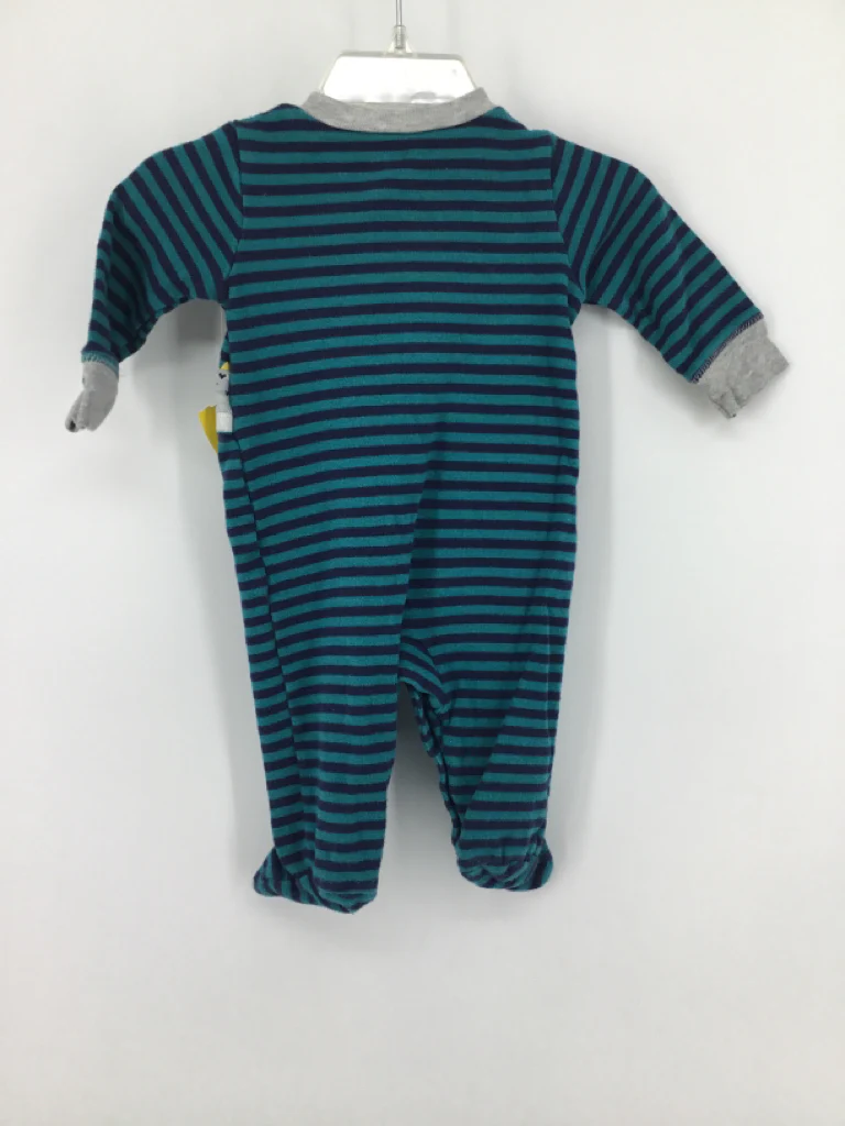 Carter's Child Size 3 Months Navy Sleepers - Image 2
