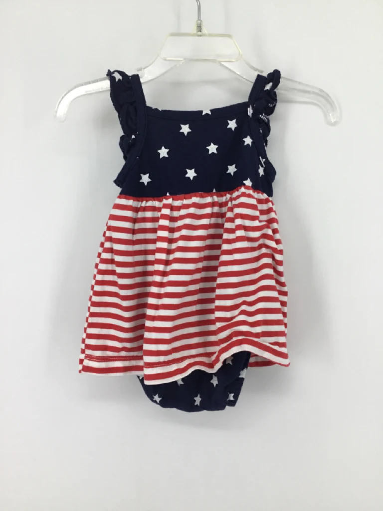 Carter's Child Size 3 Months Navy Stars & Stripes Outfit - Image 2