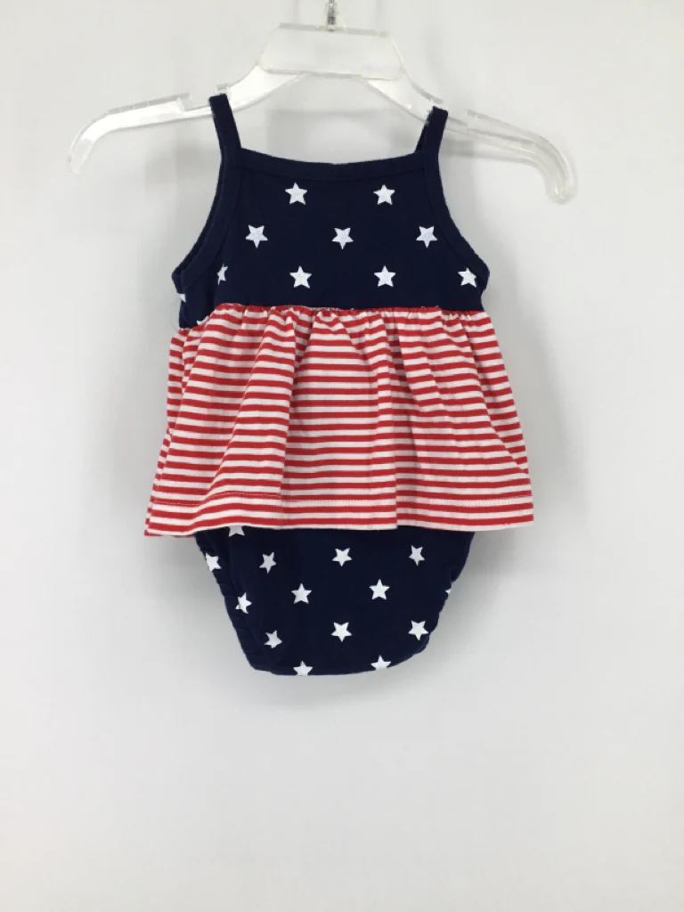 Carter's Child Size 3 Months Navy Stars & Stripes Outfit - Image 2