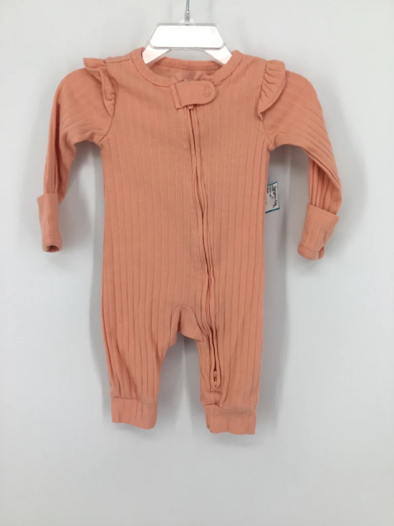Carter's Child Size 3 Months Peach Pajamas - girls