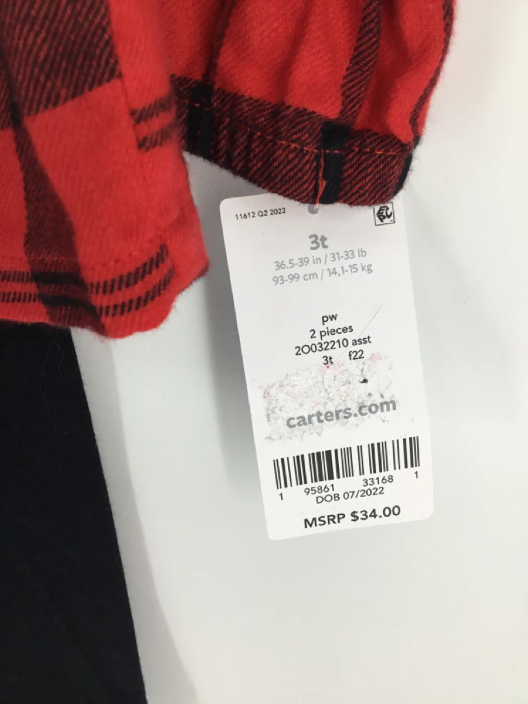 Carter's Child Size 3 Red Outfit - girls - Image 2